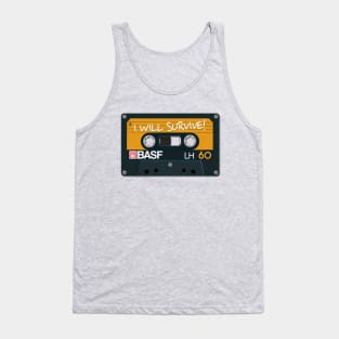 Vintage Audio Tape - BASF - I Will Survive! Tank Top